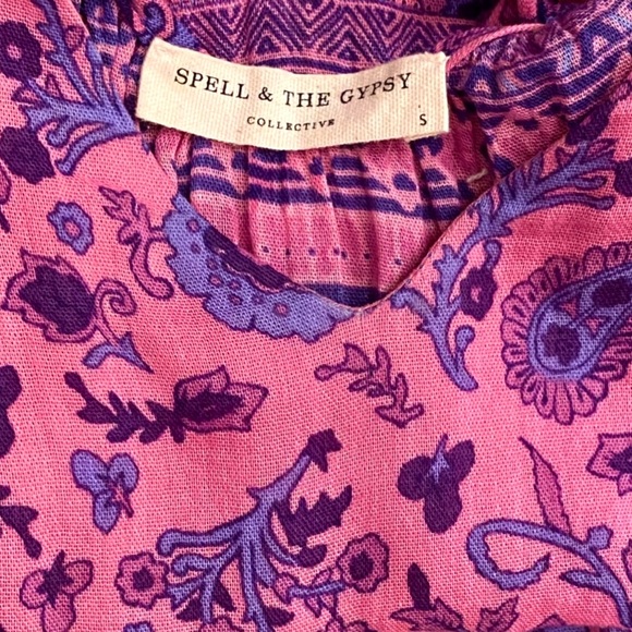 🌺🎉HP🎉🌺 Spell & The Gypsy Journey Strappy Maxi Dress Mulberry - Picture 16 of 16